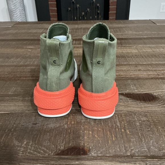 Converse All Star Disrupt CX high top sneaker in Field Surplus/White/Mango Sz 6 - Picture 4 of 9